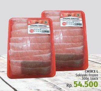 Promo Harga CHOICE L Daging Sukiyaki 300 gr - LotteMart