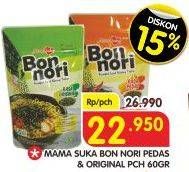 Promo Harga MAMASUKA Bon Nori Original, Pedas 60 gr - Superindo