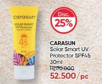 Promo Harga CARASUN Solar Smart UV Protector Spf 45 30 ml - Guardian