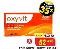 Promo Harga OXYVIT Suplemen Kesehatan per 5 str 6 pcs - Superindo