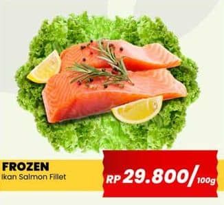Promo Harga Salmon Fillet per 100 gr - Yogya