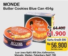 Promo Harga MONDE Butter Cookies 454 gr - Alfamart