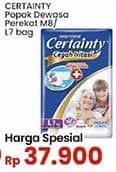 Promo Harga Certainty Adult Diapers L7, M8 7 pcs - Indomaret