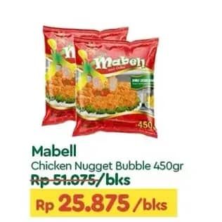 Promo Harga Mabell Nugget Bubble 450 gr - TIP TOP