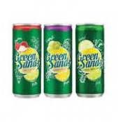 Promo Harga GREEN SANDS Minuman Soda Lemon Grape, Lime Lychee, Lime Apple 250 ml - Carrefour