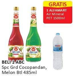 Promo Harga ABC Syrup Special Grade Melon, Coco Pandan 485 ml - Alfamart