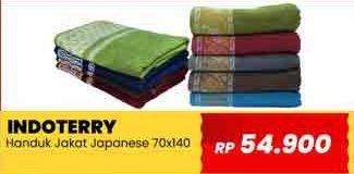 Promo Harga Indoterry Handuk Polos List 70 X 140  - Yogya