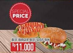 Promo Harga Beef Burger/Beef Sosis Bun  - Hypermart