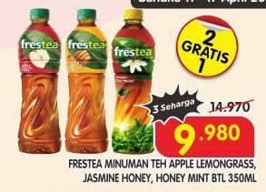 Promo Harga Frestea Minuman Teh Jasmine, Apple, Green Honey 350 ml - Superindo