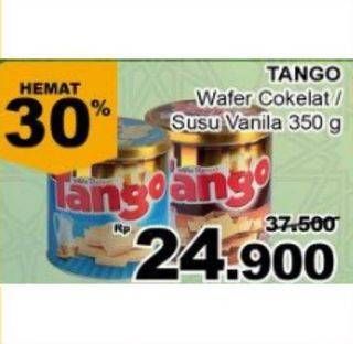 Promo Harga TANGO Wafer Chocolate 350 gr - Indomaret