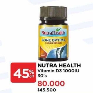 Promo Harga Nutrahealth Vitamin D3 1000IU 30 pcs - Watsons