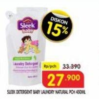 Promo Harga SLEEK Baby Laundry Detergent 450 ml - Superindo