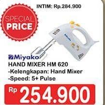 Promo Harga MIYAKO HM-620 Hand Mixer 190 Watt  - Hypermart