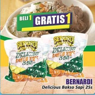 Promo Harga Bernardi Delicious Bakso Sapi 25 pcs - Hari Hari