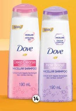 Promo Harga Dove Micellar Shampoo Deep Cleanse Nourishment 190 ml - Guardian