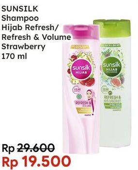Promo Harga SUNSILK Hijab Shampoo Refresh Anti Dandruff, Refresh Volume 170 ml - Indomaret