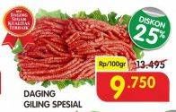 Promo Harga Daging Giling Sapi Spesial per 100 gr - Superindo