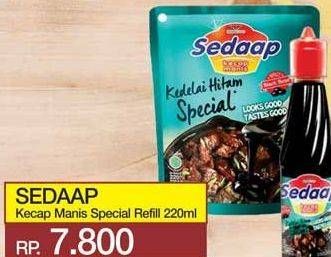 Promo Harga SEDAAP Kecap Manis Kedelai Hitam Special 220 ml - Yogya