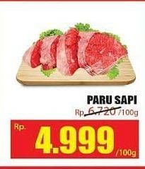 Promo Harga Paru Sapi per 100 gr - Hari Hari