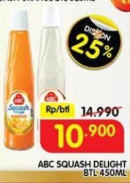 Promo Harga ABC Syrup Squash Delight 460 ml - Superindo