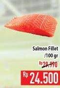 Promo Harga Salmon Fillet per 100 gr - Hypermart