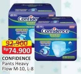 Promo Harga Confidence Adult Diapers Heavy Flow L8, M10 8 pcs - Alfamart