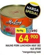 Promo Harga MALING Pork Luncheon Meat 397 gr - Superindo