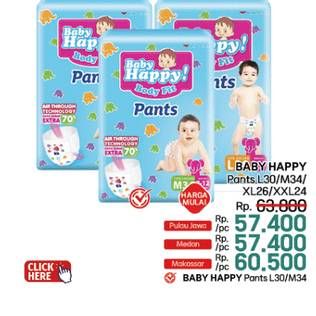 Promo Harga Baby Happy Body Fit Pants M34, XL26, XXL24, L30 24 pcs - LotteMart