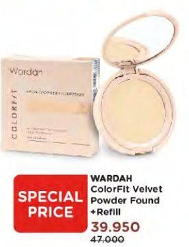 Promo Harga WARDAH Color Fit Velvet Powder Foundation  - Watsons