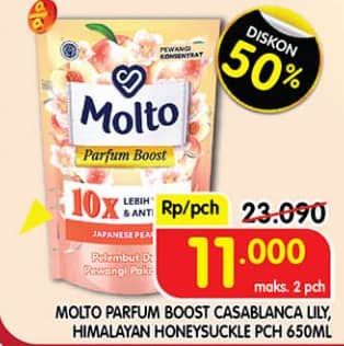 Promo Harga Molto Pewangi Casablanca Lily, Himalayan Honeysuckle 650 ml - Superindo