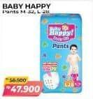Promo Harga Baby Happy Body Fit Pants M32, L28 28 pcs - Alfamart