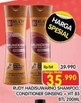Promo Harga Rudy Hadisuwarno Daily Shampoo / Conditioner Ginseng + Vit. B5 200 ml - Superindo