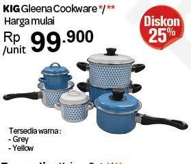 Promo Harga KIG Gleena Cookware Series  - Carrefour