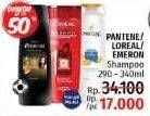 Promo Harga PANTENE/LOREAL/EMERON Shampoo 290 - 340ml  - LotteMart