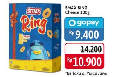 Promo Harga SMAX Ring Cheese 100 gr - Alfamidi