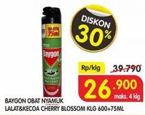 Promo Harga BAYGON Insektisida Spray Cherry Blossom 675 ml - Superindo