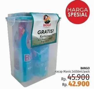 Promo Harga BANGO Kecap Manis 550 ml - LotteMart