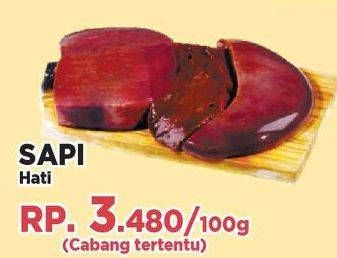 Promo Harga Beef Liver (Hati Sapi) per 100 gr - Yogya