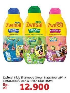 Promo Harga ZWITSAL Kids Shampoo Natural Nourishing Care, Soft Moisturising, Clean Fresh 180 ml - Carrefour