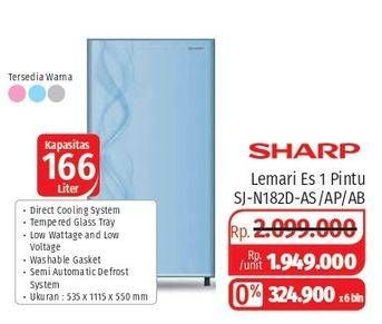 Promo Harga SHARP SJ-N182D AS/AP/AB  - Lotte Grosir