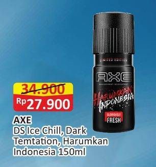 Promo Harga AXE Deo Spray Ice Chill, Dark Temptation, Harumkan Indonesia 150 ml - Alfamart