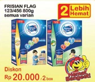 Promo Harga FRISIAN FLAG 123 Jelajah / 456 Karya per 2 box 800 gr - Indomaret