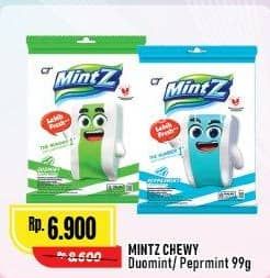 Promo Harga Mintz Candy Chewy Mint Doublemint, Peppermint 115 gr - Alfamart