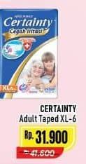 Promo Harga Certainty Adult Diapers Pants XL6 6 pcs - Alfamart