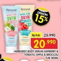 Promo Harga Herborist Juice For Skin Body Serum Raspberry Tomato, Apple Broccoli 180 ml - Superindo