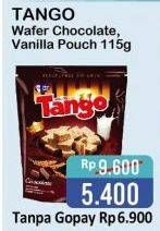 Promo Harga TANGO Wafer Vanilla Milk, Chocolate 115 gr - Alfamart