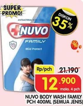 Promo Harga Nuvo Body Wash All Variants 400 ml - Superindo