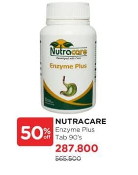 Promo Harga Nutracare Enzyme Plus 90 pcs - Watsons