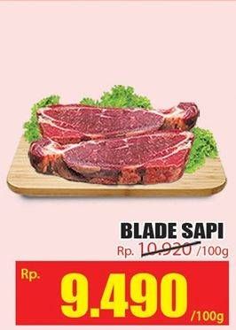 Promo Harga Daging Blade per 100 gr - Hari Hari