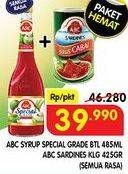 ABC Syrup Spesial Grade 485 mL + ABC Sardines 425 g (semua rasa)